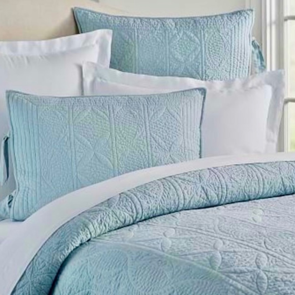 Pottery Barn HANNA sham Beach Glass